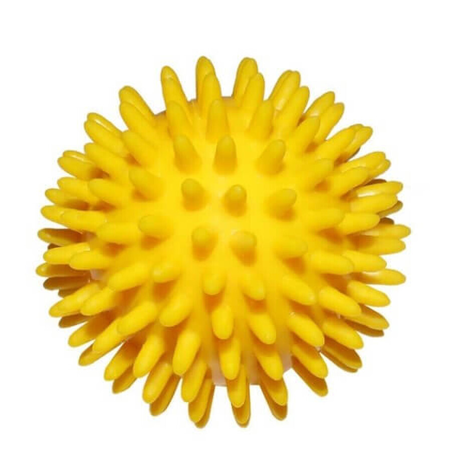 Масажний м'ячик Ridni Relax, діаметр 8 см, жовтий: ціни та характеристики