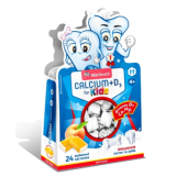 Кальций + Витамин Д3 NatHealth для детей со вкусом персика пастилки, №24