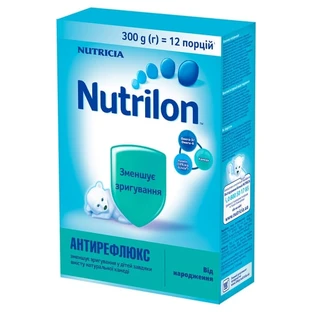 Суха молочна суміш Nutrilon Антирефлюкс для харчування дітей з народження, 300 г