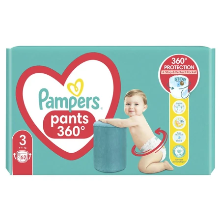 Підгузки-трусики Pampers Pants Midi (6-11 кг) 62 шт: ціни та характеристики