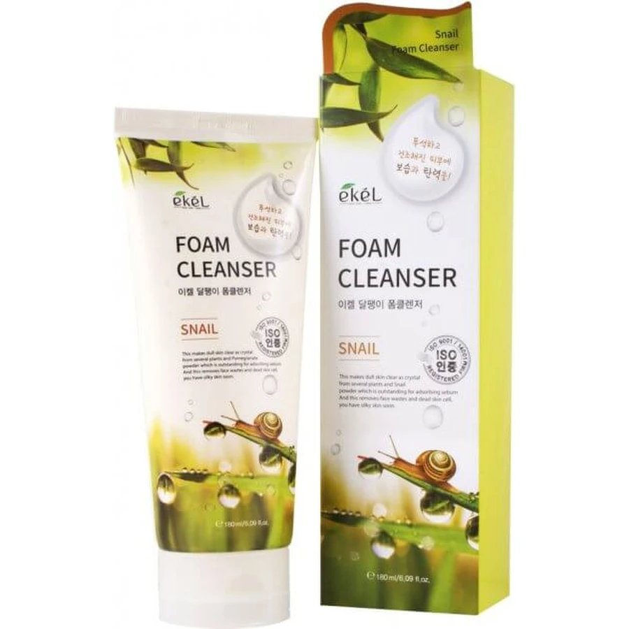 Пінка для вмивання Ekel Foam Cleanser Snail З муцином равлика, 180 мл: ціни та характеристики