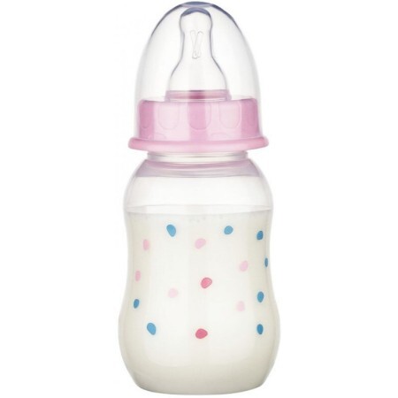 Пляшечка Baby-Nova 45010-1 рожева, 130 мл