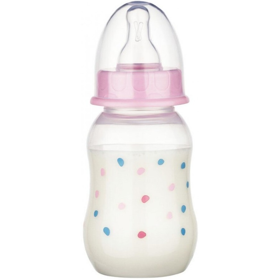 Пляшечка Baby-Nova 45010-1 рожева, 130 мл: ціни та характеристики