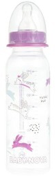 Пляшка пластикова Baby-Nova Декор 47010-2 для дівчаток, 240 мл