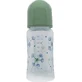 Бутылочка Baby-Nova ДЕКОР 300 мл, пластиковая, з широким горлом, зеленая