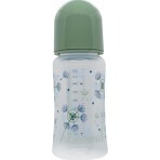 Пляшечка Baby-Nova ДЕКОР 300 мл, пластикова, з широким горлом, зелена: ціни та характеристики