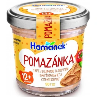 Помазанка Hamanek Индейка с овощами, 90 г