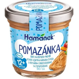Помазанка Hamanek Тунець з овочами, 90 г