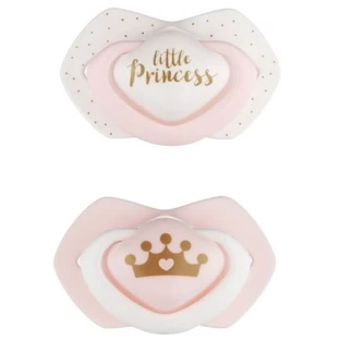 Пустушка Canpol babies Royal baby 22/650_pin силіконова, симетрична, 0-6 місяців, рожева, 2 шт.