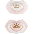 Пустушка Canpol babies Royal baby (22/651_pin) силіконова, симетрична 6-18 місяців 2 шт., рожева 