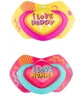 Пустышка Canpol babies NEON LOVE 22/653_pin, 6-18 мес., розовая, силикон., симметр. №2