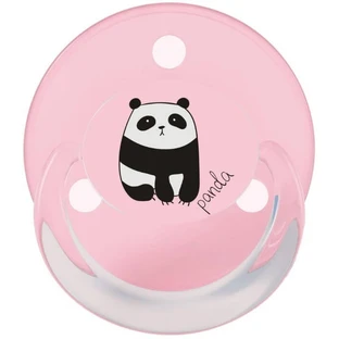 Пустышка силиконовая Baby-Nova 26366-1 круглая с рисунком и кольцом для девочек 0-24 месяцев, 2 шт.