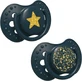 Пустышка силиконовая динамическая Lovi Stardust, 22/893-green, 3-6 месяца, 2 шт