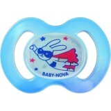 Пустышка Baby-Nova Good Night 24242-1 силиконовая ортодонтическая, ночная, размер 1, голубая