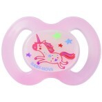 Пустушка Baby-Nova Good Night силіконова ортодонтальна, нічна, розмір 1, рожева: ціни та характеристики