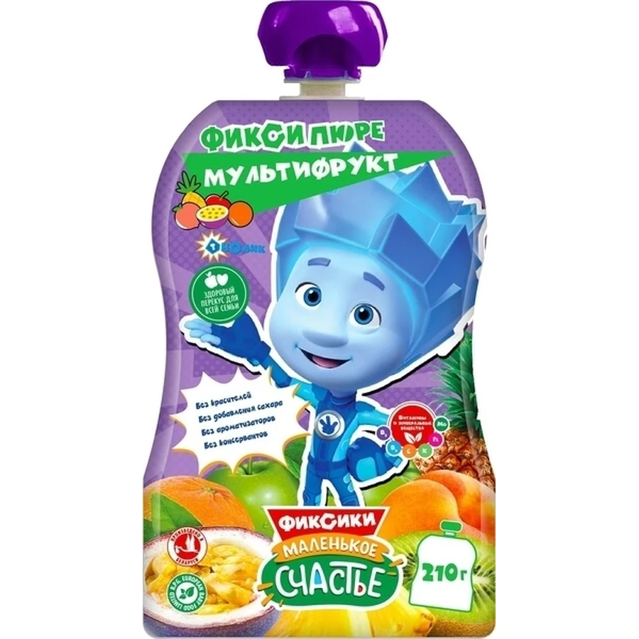 Пюре Фиксики Мультифрукт, 210 г Pouch: цены и характеристики