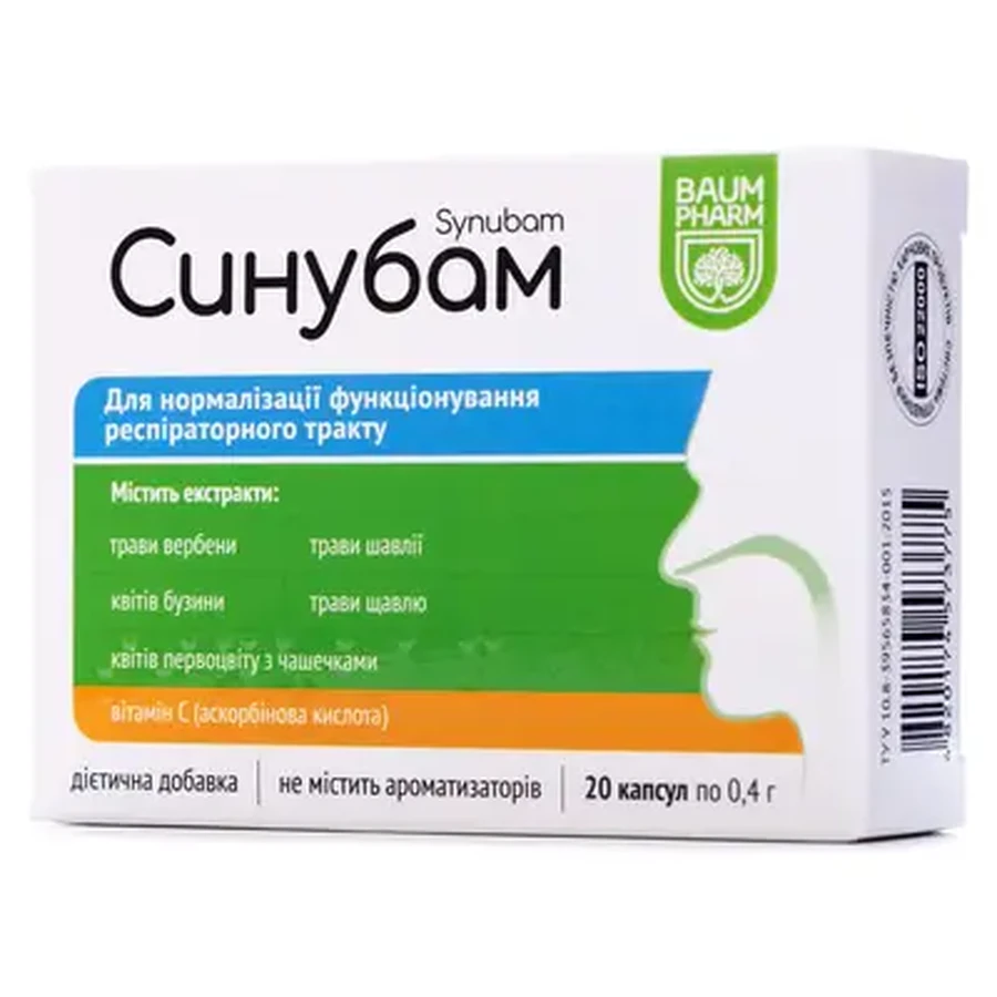 Синубам Baum Pharm капсули №20: ціни та характеристики