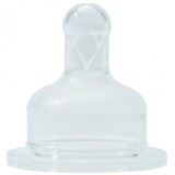 Соска Baby-Nova 14221 силіконова кругла для молока, 2 шт.