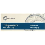 Тобринекст мазь глаз. 3 мг/г туба-канюля 5 г: цены и характеристики
