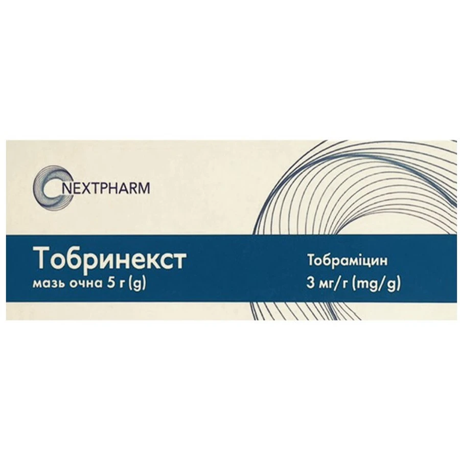 Тобринекст мазь глаз. 3 мг/г туба-канюля 5 г: цены и характеристики