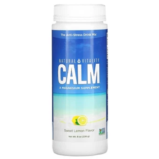 Напиток-антистресс вкус сладкий лимон CALM The Anti-Stress Drink Mix Natural Vitality 226 гр (8 унций)