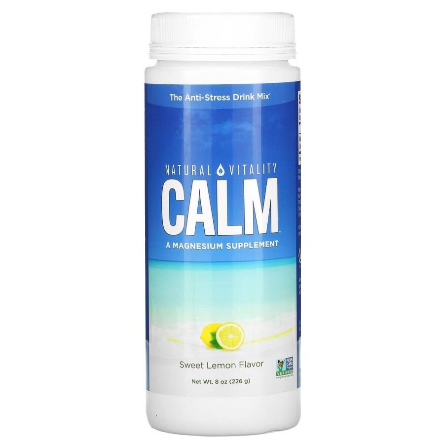 Напій-антистрес смак солодкий лимон CALM The Anti-Stress Drink Mix Natural Vitality 226 гр (8 унцій): ціни та характеристики