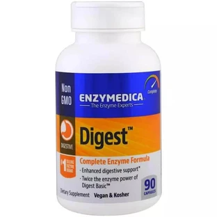Ферменты для усвоения Полный белковый состав Digest Enzymedica 90 капсул
