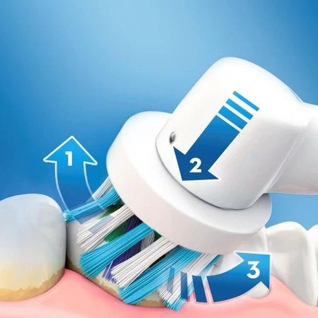 Електрична зубна щітка Oral-B Vitality 100 Cross Action Blue, середня м'якість, 1 шт: ціни та характеристики