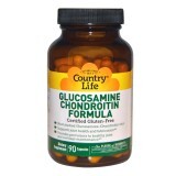 Глюкозамин и хондроитин Glucosamine/Chondroitin Formula Country Life 90 капсул