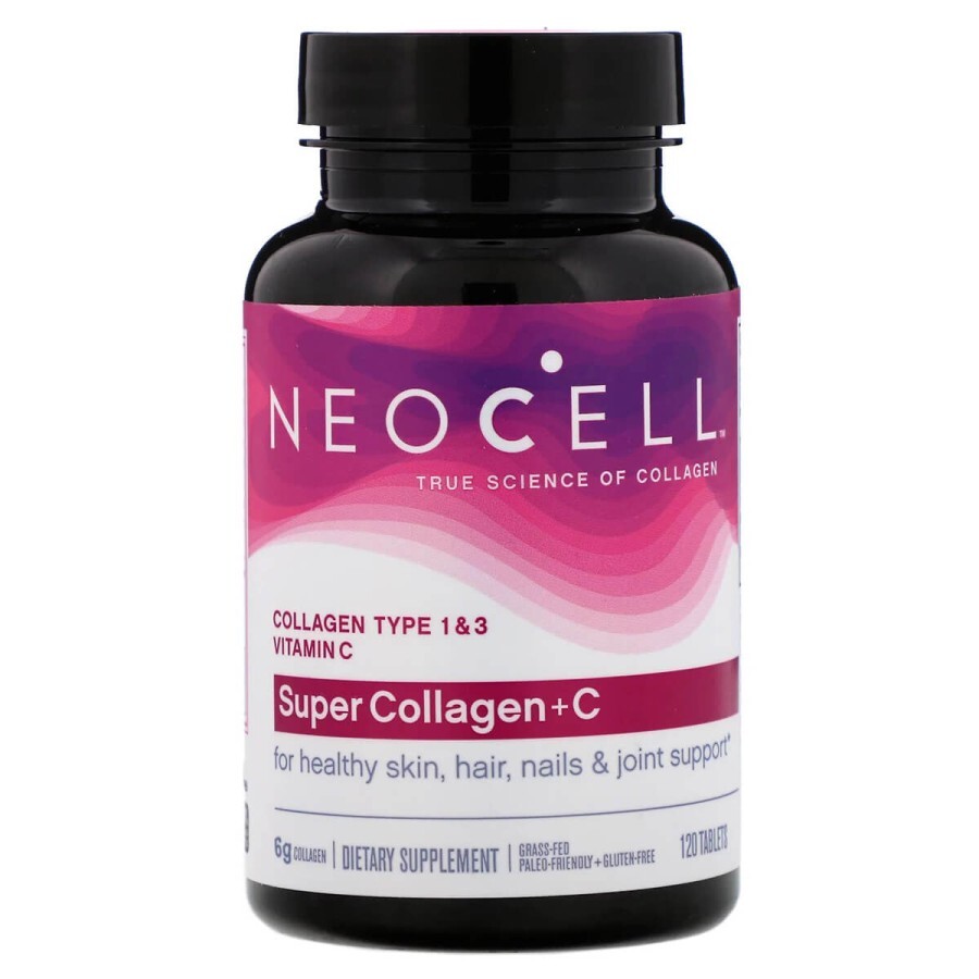 Колаген + Вітамін С Тип 1 & 3 NeoCell 120 таблеток: ціни та характеристики