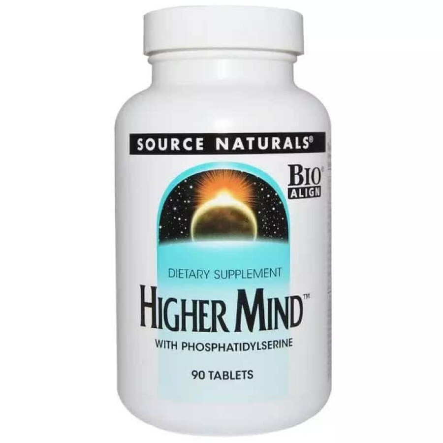 Улучшение работы мозга Higher Mind Source Naturals 90 таблеток: цены и характеристики