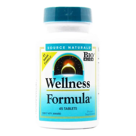 Підтримка імунітету Source Naturals Wellness Formula 45 таблеток: ціни та характеристики