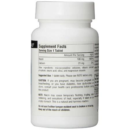 Ніацин (В3) 100мг Source Naturals 250 таблеток: ціни та характеристики