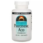 Пантотеновая кислота Pantothenic Acid Source Naturals Витамин В-5 250 мг 250 таблеток: цены и характеристики