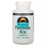 Пантотенова кислота Pantothenic Acid Source Naturals Вітамін В-5 250 мг 250 таблеток