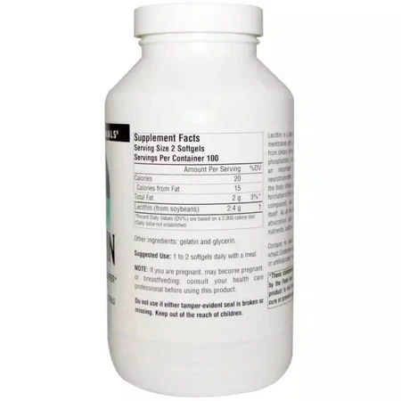 Лецитин 1200 мг Source Naturals 200 желатинових капсул: ціни та характеристики