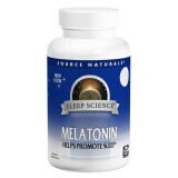 Мелатонин 1мг вкус мяты Sleep Science Source Naturals 100 таблеток для рассасывания