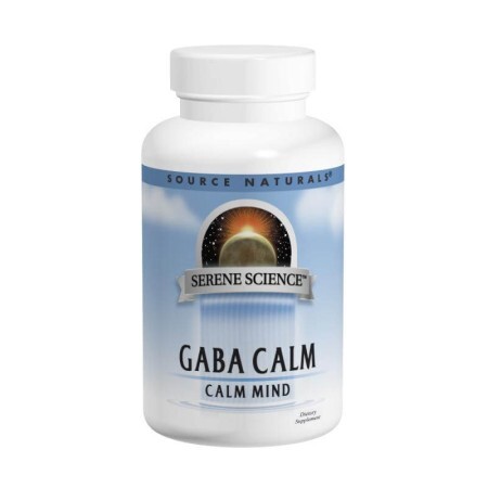 GABA (гамма-аминомасляная кислота) вкус апельсина Serene Science Source Naturals 60 таблеток для рассасывания