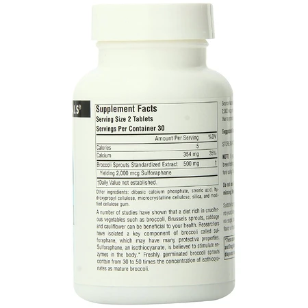 Экстракт Брокколи 250 мг Source Naturals 60 таблеток: цены и характеристики