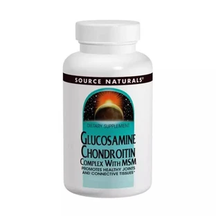 Глюкозамін & Хондроїтин & МСМ Source Naturals 120 таблеток