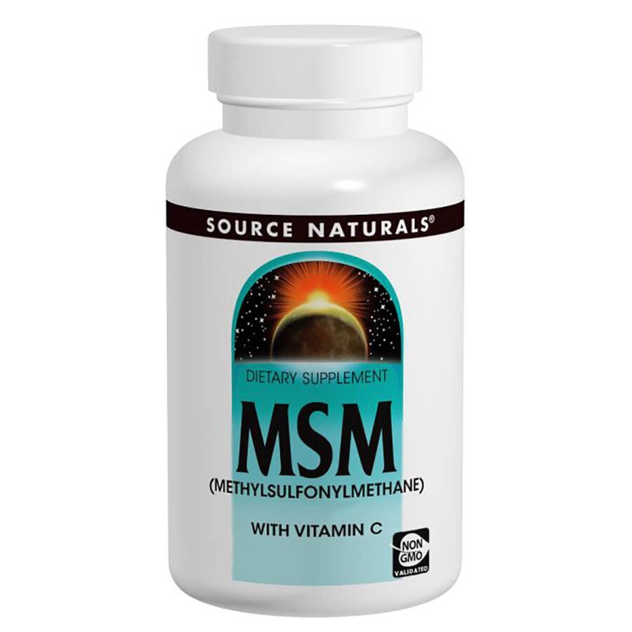 МСМ 1000мг с Витамином С Source Naturals 60 таблеток: цены и характеристики