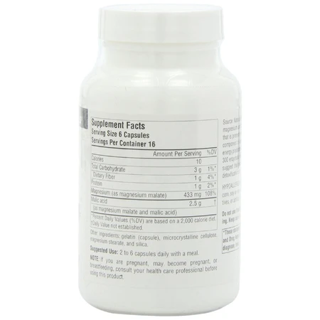 Магний малат Source Naturals Magnesium Malate, 100 капсул: цены и характеристики