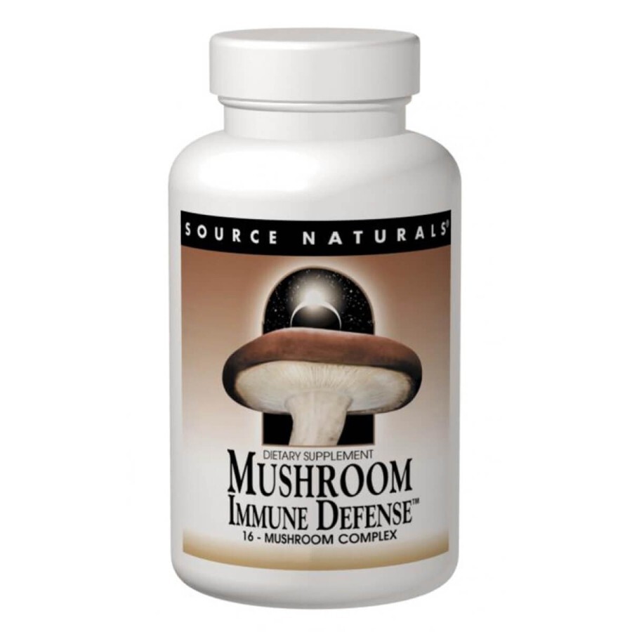 Комплекс из 15 разновидностей грибов Mushroom Immune Defense Source Naturals 60 таблеток: цены и характеристики