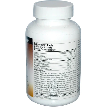 Комплекс з 15 різновидів грибів Mushroom Immune Defense Source Naturals 60 таблеток: ціни та характеристики