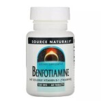 Бенфотіамін 150 мг Benfotiamine Source Naturals 60 таблеток: ціни та характеристики