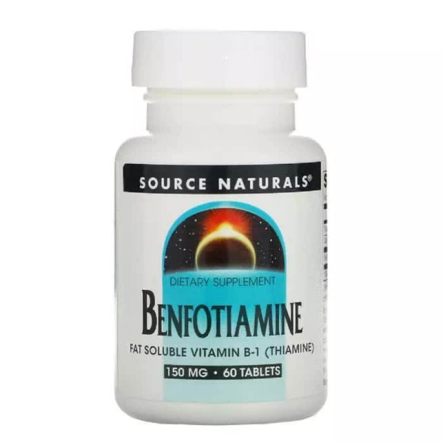 Бенфотиамин 150 мг Benfotiamine Source Naturals 60 таблеток: цены и характеристики