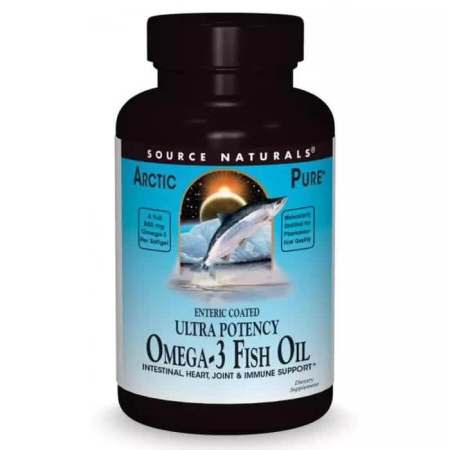 Натуральная Омега-3 из рыбьего жира 850 мг ArcticPure Source Naturals 30 желатиновых капсул: цены и характеристики