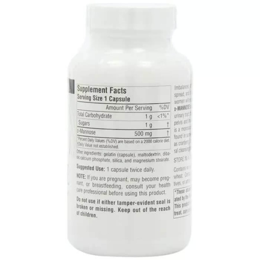 D-Манноза 500 мг Source Naturals 60 капсул: цены и характеристики