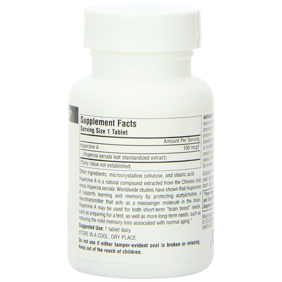 Гуперзин А 100 мкг Source Naturals 60 таблеток: цены и характеристики