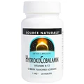 Вітамін B12 1 мг Гідроксокобаламін смак вишні Hydroxocobalamin Source Naturals 60 таблеток